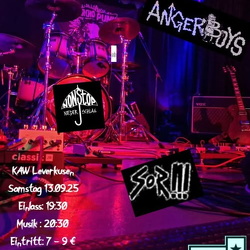 Anger Boys - Sons of Ritalin - Nonstop Niederschlag  - Leverkusen - KULTURAUSBESSERUNGSWERK 13.09.2025
